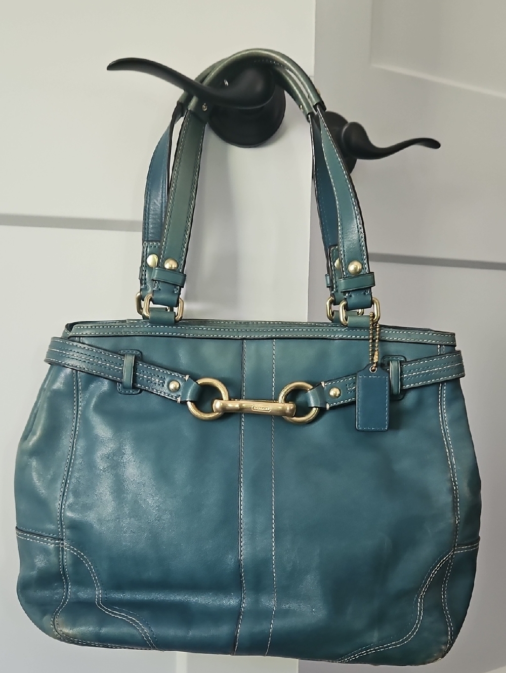 Coach Hamptons Shoulder Bag with Gold Hardware